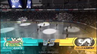 PS4 NHL 20 Champions Hockey League Belfast Giants Vs Oulun Kärpät [upl. by Harding]