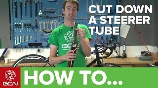 How To Cut Down Your Bikes Steerer Tube [upl. by Alegnat44]