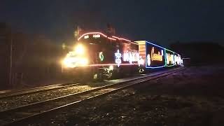 CP Holiday Train Brownville Junction Maine [upl. by Cerveny607]