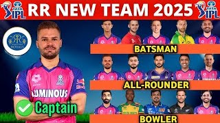 IPL 2025 Rajasthan Royals Team New Squad  RR Team 2025 Players List  RR 2025 Squad [upl. by Anasiul65]