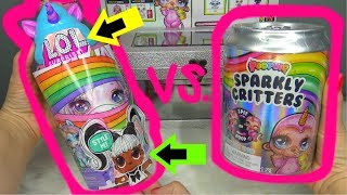 Poopsie Slime Surprise Sparkly Critters UNICORN  CUSTOM LOL surprise dolls opening REAL VS Fake LOL [upl. by Leanor807]