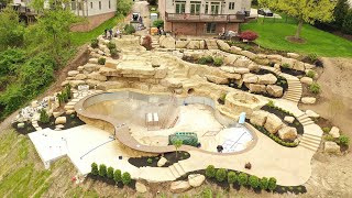 Custom Pool Waterfalls and Luxury Liner Pools [upl. by Aihsad472]