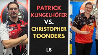 PATRICK KLINGELHÖFER vs CHRISTOPHER TOONDERS  MyDartCoach Championship 2024  L8 [upl. by Laamaj288]