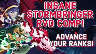 Secret Stormbringer’s Red Velvet Dragon Comp  Advance Your Ranks  Cookie Run Kingdom [upl. by Nnitsuj967]