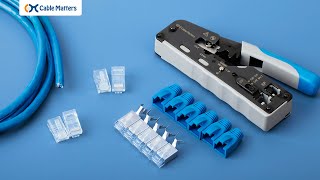 How to Terminate a Cat6 Passthrough Connector [upl. by Eca]