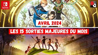 📅 Le Calendrier des Sorties Nintendo Switch  Avril 2024 📆 [upl. by Ayhtnic]