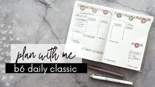 Plan with Me  How I use the b6 Daily Classic for my Weekly Overview planwithme b6planner [upl. by Grimes]