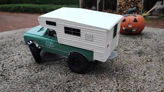 Axial SCX24 Chevrolet Chevy C10 Body with 70s Camper shell [upl. by Winfrid8]