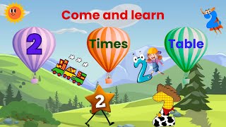 Two Times Table Song  Multiply by 2  Learn Multiplication  Multiply By Music [upl. by Jovia]