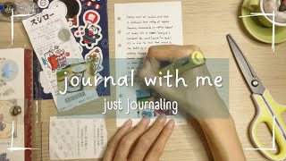 Journal with me 📔 A6 6 ring binder easy peasy casual journaling [upl. by Esinnej698]