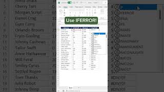 How to use IFERROR in Excel excel exceltips corporate accounting finance [upl. by Naitsabes]