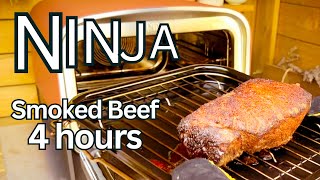 First time SMOKED BEEF with the NINJA 8 in 1 Oven [upl. by Annmaria262]