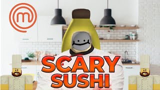 AKU INTERVIEW KERJA DEKAT SUSHI KING JAHAT  SCARY SUSHI ROBLOX [upl. by Yevoc]