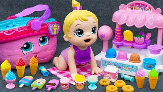 95 Minutes Satisfying with Cute Ice Cream Play Set Unboxing Cash Register ASMR 💞 Lana Unboxing Toys [upl. by Dodwell]