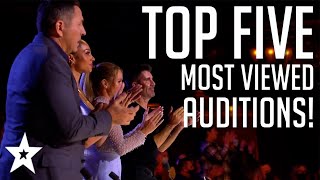 TOP 5 MOST VIEWED Auditions from Britains Got Talent 2022  Got Talent Global [upl. by Kamp5]