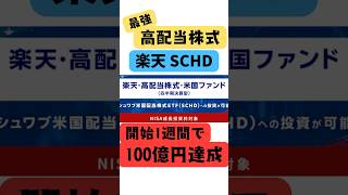 楽天SCHDが脅威の伸び率！新たな投資信託の定番になるか！？ 株式投資 nisa 楽天schd 楽天 投資 投資信託 [upl. by Yroj138]