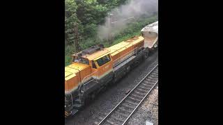 Vossloh DE 18 Kalkzug BASF DE 25 Dieselpower [upl. by Eiznyl]