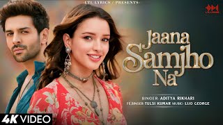 Jaana Samjho Na LYRICS Aditya Rikhari Tulsi Kumar Kartik AaryanTriptii Dimri Bhool Bhulaiyaa 3 [upl. by Anitsirhc]