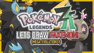 LETS DRAW NEW MEGA EVOLUTIONS GET READY FOR POKEMON LEGENDS ZA [upl. by Jannel111]