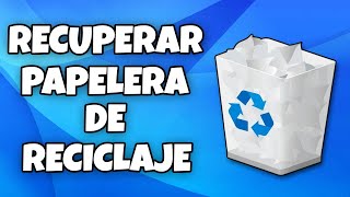 COMO RECUPERAR EL ICONO DE LA PAPELERA DE RECICLAJE EN EL ESCRITORIO EN WINDOWS 11 DE MI PC EN 2024 [upl. by Ishmul]