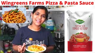 Wingreens Farms Pizza amp Pasta Sauce Review in Hindi [upl. by Westley]