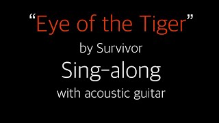 Arts Marites quotEye of the Tigerquot by Survivor Acoustic Guitar Singalong [upl. by Anelaj]