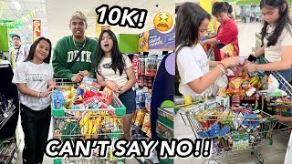 CAN’T SAY NO CHALLENGE GROCERY EDITION GRABE ANG MAHAL 😫  Grae and Chloe [upl. by Tobiah58]