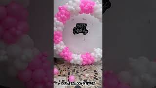 Birthday Ring Balloon Decoration  Kanha Balloon amp Events kanhaevents viralvideo [upl. by Fancie]