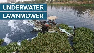 Underwater Lawnmowers Are Cleaning Trash Out Of Rivers [upl. by Aicercul]