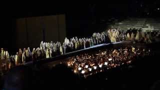 Va Pensiero Ópera Nabucco by Giuseppe Verdi in anfitheatre Arena di Verona 2013 [upl. by Hait235]