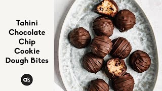 Tahini Chocolate Chip Cookie Dough Bites [upl. by Allebara]