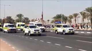 HMC Ambulance Service Qatar National Day 2013 [upl. by Anivek]