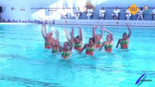 Jelsincro 09 TURKEY RUTINA LIBRE COMBINADA SYNCHRONISED SWIMMING MEDITERRANEAN CUP 2017 [upl. by Azarcon645]