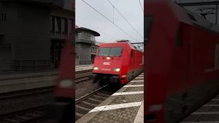 Nachtzug von Stockholm in Richtung Berlin in Wolfsburg bahn trainspotting br101 en346 [upl. by Lilak]