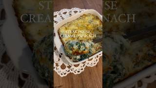 Steakhouse Creamed Spinach Casserole  full recipe on AndreasCooktalescom [upl. by Terti]