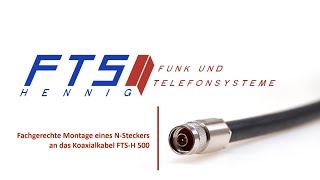 Anleitung NStecker an FTSH 500 Kabel montieren  FTS Hennig [upl. by Lishe]