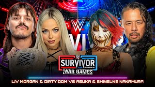 WWE 2K24  Liv Morgan amp Dominik Mysterio vs Asuka amp Shinsuke Nakamura Full Match WWE Highlights [upl. by Nedarb132]