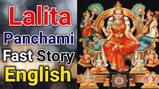 Lalita Panchami Fast Story English 2024  Lalita Panchami Vrat Katha English 2024 [upl. by Dnalro]