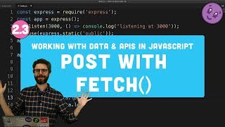 POST form data using JavaScripts Fetch API [upl. by Ellinnet]