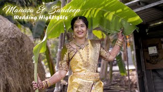 Manasa amp Sandeep Wedding Highlights by PADMAJA STUDIO  9849535450  4K [upl. by Seravat]