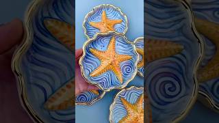 DIY a retro starfish dinner plate do you like it artwork pottery diy [upl. by Ateiluj449]