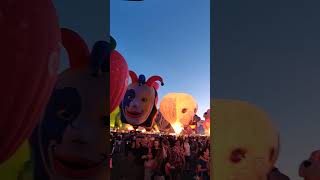 Albuquerque New Mexico  Albuquerque International Balloon Fiesta Evening Session 31 [upl. by Sadie]