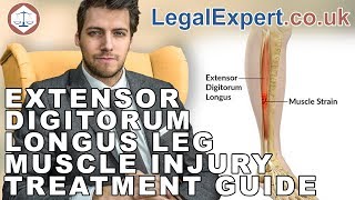 Extensor Digitorum Longus Leg Muscle Injury Treatment Guide  2021  UK [upl. by Nerdna]