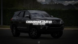 Choudhar Jaat Ki Slowed  Reverb  Raju Punjabi  BARATO NATION [upl. by Leifeste]