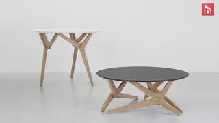 Boulon Blanc  from coffee table to dining table in one effortless motion [upl. by Eibbor]