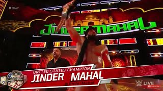 Jinder Mahal Entrance Raw 16 April 2018 [upl. by Ymirej]