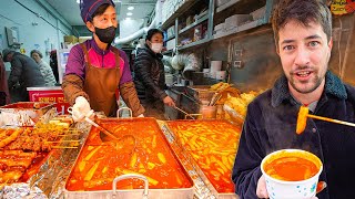 24 Hours of KOREAN STREET FOOD in Seoul 🇰🇷 Tteokbokki Gomtang Hotteok amp More [upl. by Quintus]