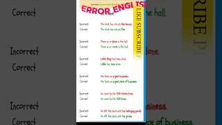 spot the error english grammarMistake common in Englishviralshorts [upl. by Lennej711]