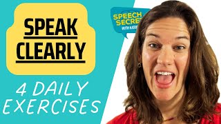 Speak More Clearly 4 Speech Therapy Exercises for Articulation [upl. by Mimajneb388]