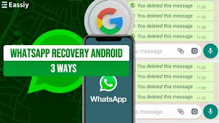 3 Ways to Recover Permanently deleted WhatsApp Chats from Android withwithout Backup [upl. by Franklin88]